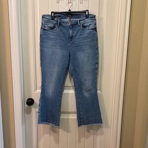 NYDJ Light Blue Cropped Flare Jeans